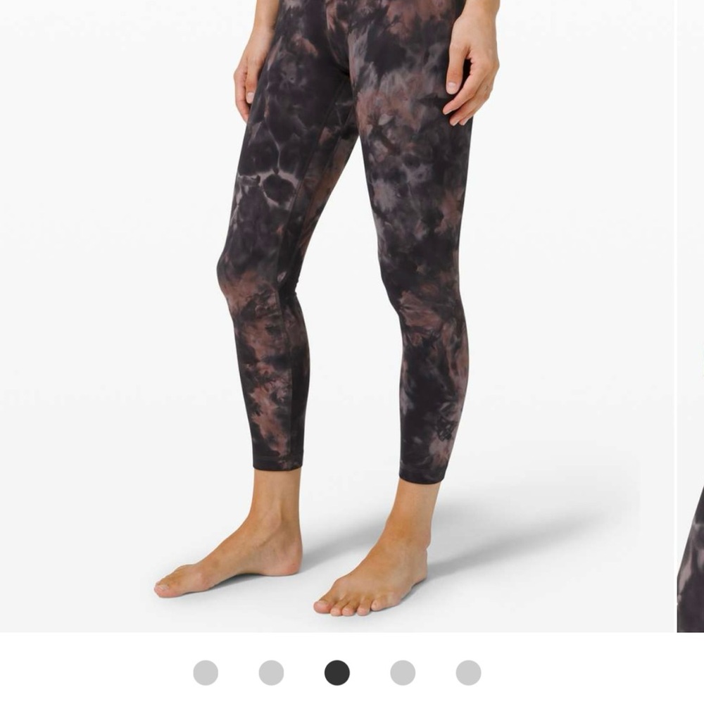 Lululemon align pant 0 diamond dye graphite grey smoky pink guc - Picture 6 of 6